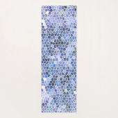 アイスエレガントブルーのモザイク ヨガマット (裏面)