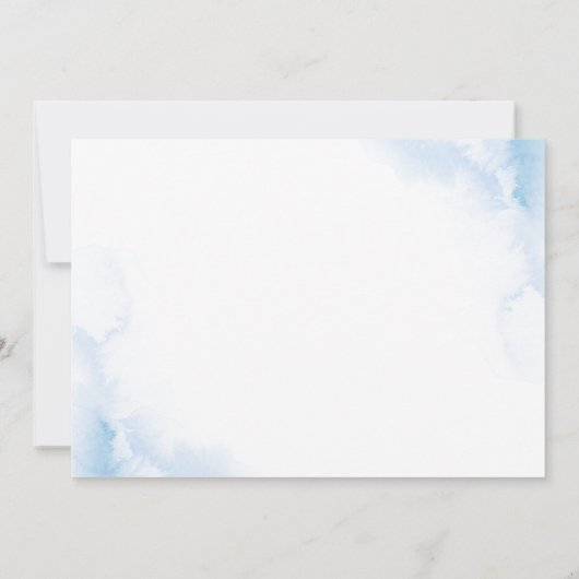 アイスエレガントブルーアイボリーバラ結婚花 セーブザデート (裏面)