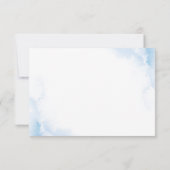 アイスエレガントブルーアイボリーバラ結婚花 出欠カード (裏面)