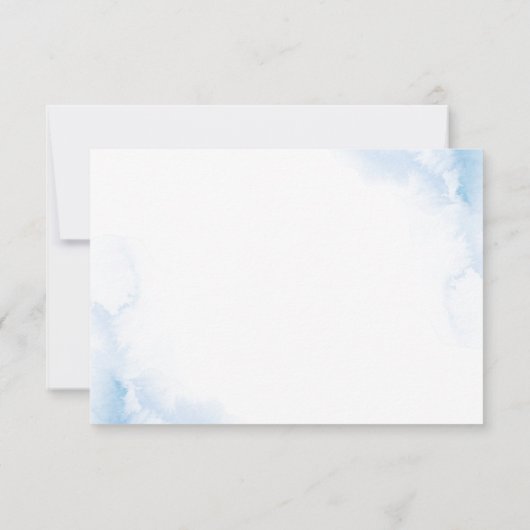 アイスエレガントブルーアイボリーバラ結婚花 出欠カード (裏面)