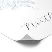 アイスエレガントブルースノーフレーク北星ポスター ポスター (角)