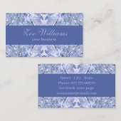 アイスエレガントブルーモザイクモダンカスタムー 名刺 (正面/裏面)