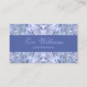 アイスエレガントブルーモザイクモダンカスタムー 名刺 (正面)