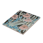 アイスエレガントランドポピーアールヌーボーデザイン タイル (側面)