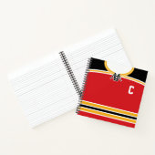 アイスカスタマイズホッケージャージーテンプレート手帳 ノートブック (内部)