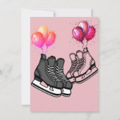 アイスカスタマイズホッケー誕生日テーマ 招待状 (裏面)