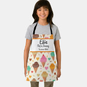 アイスカスタムクリームパターンシェフのトレーニング エプロン (インサイチュ)
