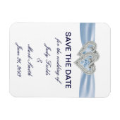 アイスカスタムブルーハートの日付磁石を保存 マグネット (横)