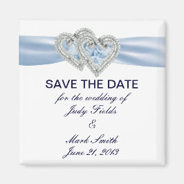 アイスカスタムブルーハートの日付磁石を保存 マグネット