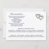 アイスカスタムブルーハートエンクロージャカード 招待状 (正面)