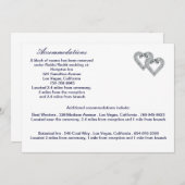 アイスカスタムブルーハートエンクロージャカード 招待状 (正面/裏面)