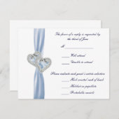 アイスカスタムブルーハート応答カード 出欠カード (正面/裏面)