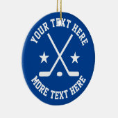 アイスカスタムホッケースポーツクリスマスツリーオーナメント セラミックオーナメント (右)