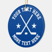 アイスカスタムホッケースポーツクリスマスツリーオーナメント セラミックオーナメント (左)