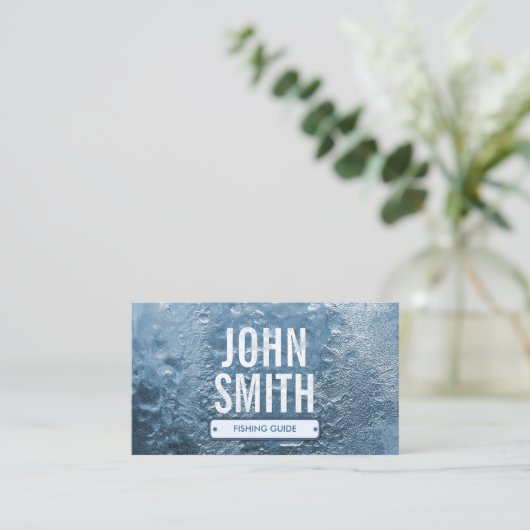 アイスカッコいいエイジ魚釣りガイド名刺 名刺 (スタンド正面)