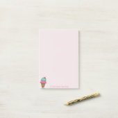 アイスカッコいいカラフルクリームコーン – パーソナライズされた ポストイット (デスク上)