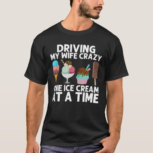 アイスカッコいいクリームアート男性へパパジェラート凍っていコーン Tシャツ (正面)