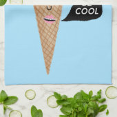 アイスカッコいいクリームコーン キッチンタオル (折り畳み)