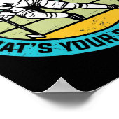 アイスカッコいいホッケープレイヤーアート女子男性へアイスホッケ ポスター (角)