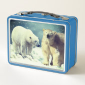 アイスカッコいいメタルの弁当箱にホッキョクグマ メタルランチボックス (裏面)