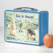 アイスカッコいいメタルの弁当箱にホッキョクグマ メタルランチボックス (インサイチュ)