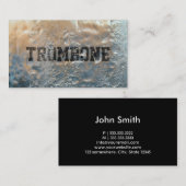 アイスカッコいい凍っていトロンボンビジネスカード 名刺 (正面/裏面)