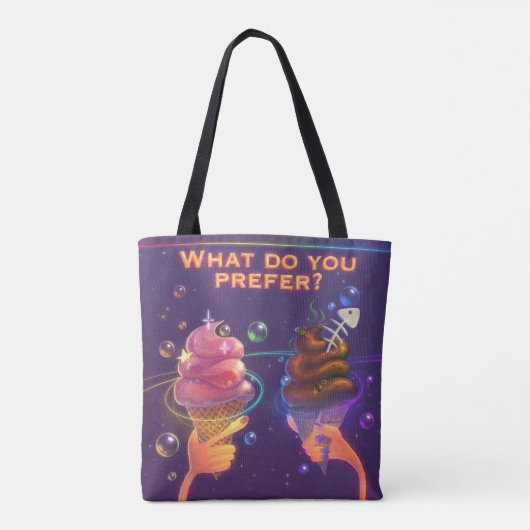 アイスカラフルクリーやる気を起こさせるムでトート トートバッグ (裏面)