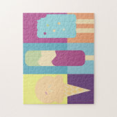 アイスカラフルクリームとアイスポップスイーツ ジグソーパズル (縦)