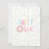 アイスカラフルクリームケーキスウィートワン誕生日 招待状 (裏面)