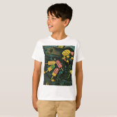 アイスカラフルクリームコーンポピクル Tシャツ (正面フル)