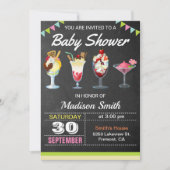 アイスカラフルクリームサンデベイビーシャワー招待状 招待状 (正面)