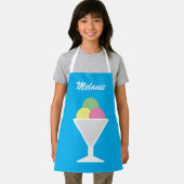 アイスカラフルクリームシャーベット付きキッズエプロン エプロン (インサイチュ)