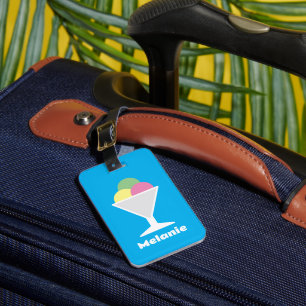 アイスカラフルクリームシャーベットkidの旅行荷物タグ ラゲッジタグ