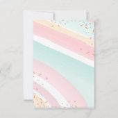 アイスカラフルクリームスクープ粉ベビーシャワー サンキューカード (裏面)