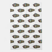 アイスカラフルクリームパターン キッチンタオル (縦)