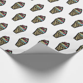 アイスカラフルクリームパターン ラッピングペーパー (角)