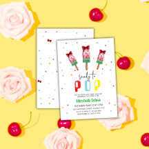 アイスカラフルクリームベビーポップ・アートのシャワー準備