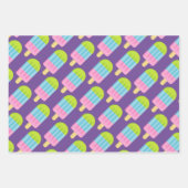 アイスカラフルクリームポピクル包装紙シート ラッピングペーパーシート (正面3)