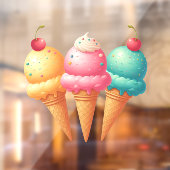 アイスカラフルクリーム ウィンドウサイン (シート2)