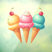 アイスカラフルクリーム ウィンドウサイン (シート3)