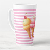 アイスカラフルクリーム カフェラテマグ (左アングル)