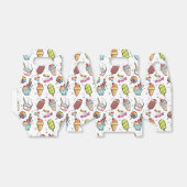 アイスカラフルクリーム、キャンディ、ローリー模様 フェイバーボックス (折り畳みなし)