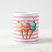 アイスカラフルクリーム ジャンボコーヒーマグカップ (正面)
