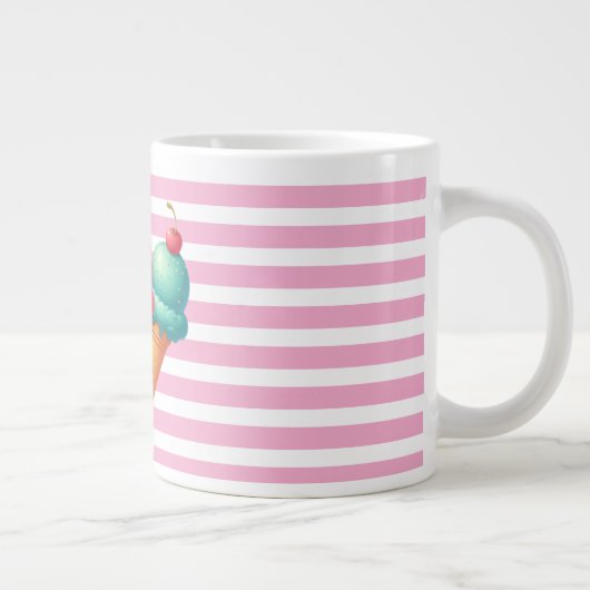 アイスカラフルクリーム ジャンボコーヒーマグカップ (右)