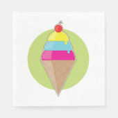 アイスカラフルクリーム スタンダードランチョンナプキン (正面)