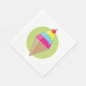 アイスカラフルクリーム スタンダードランチョンナプキン (角)