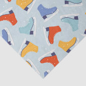 アイスカラフルスケート冬のパターン 薄葉紙 (詳細)