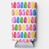 アイスカラフルロリーパターン スリム缶クーラー (正面)