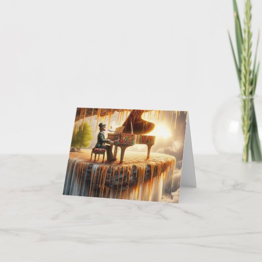 アイスカードによるピアノのコンサ芸術的ート カード (正面)