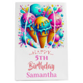 アイスガーリークリーム誕生日パーティー ミディアムペーパーバッグ (正面)